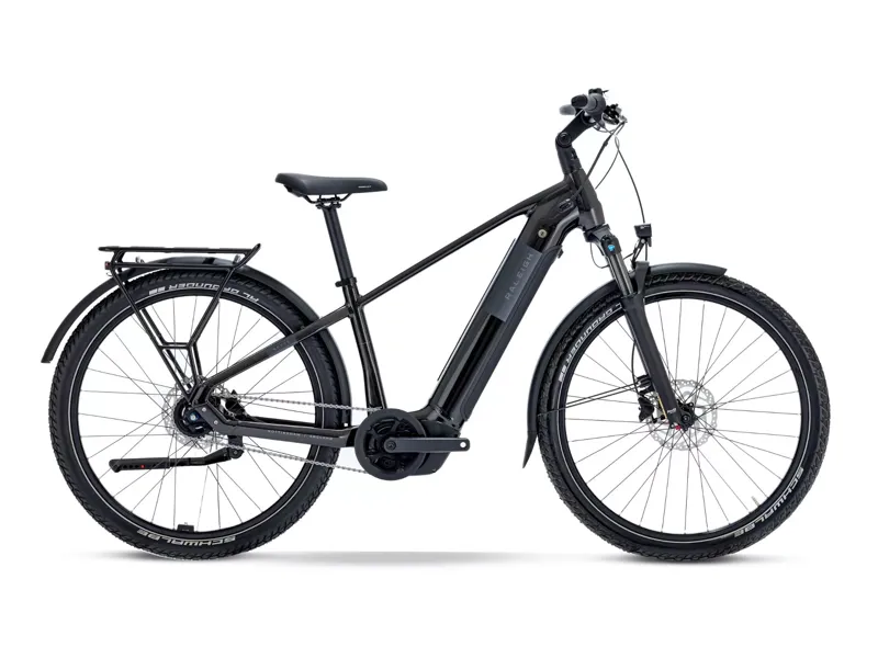 Raleigh Novus Hub Gear Crossbar 600wh 2026 Electric Hybrid Bike - Onyx Black