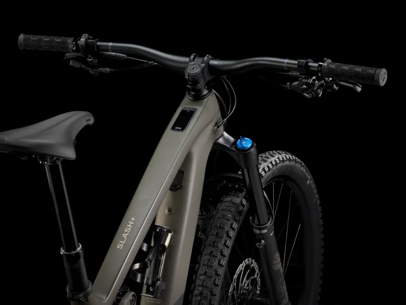 Trek Slash+ 9.7 29er/27.5 inch 2025 Full Sus Electric MTB - Olive Drab-2