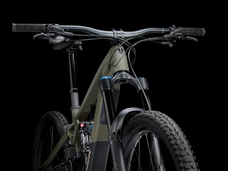 Trek Slash+ 9.7 29er/27.5 inch 2025 Full Sus Electric MTB - Olive Drab-3