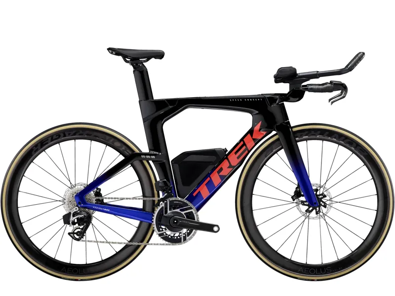Trek Speed Concept SLR 9 AXS 2026 Carbon Triathlon Bike - Black/Hex Blue