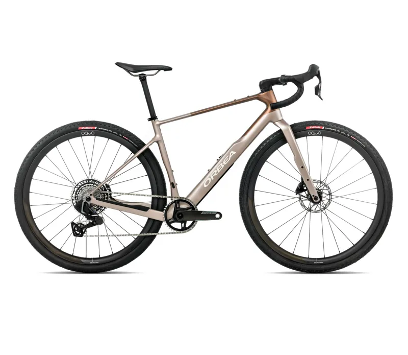 Orbea Terra M21E Team 1X 2026 Gravel Road Bike - Nickel/Cinnamon Matt