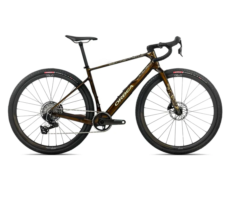 Orbea Terra M21E Team 1X 2026 Gravel Road Bike - Caramel Carbon View