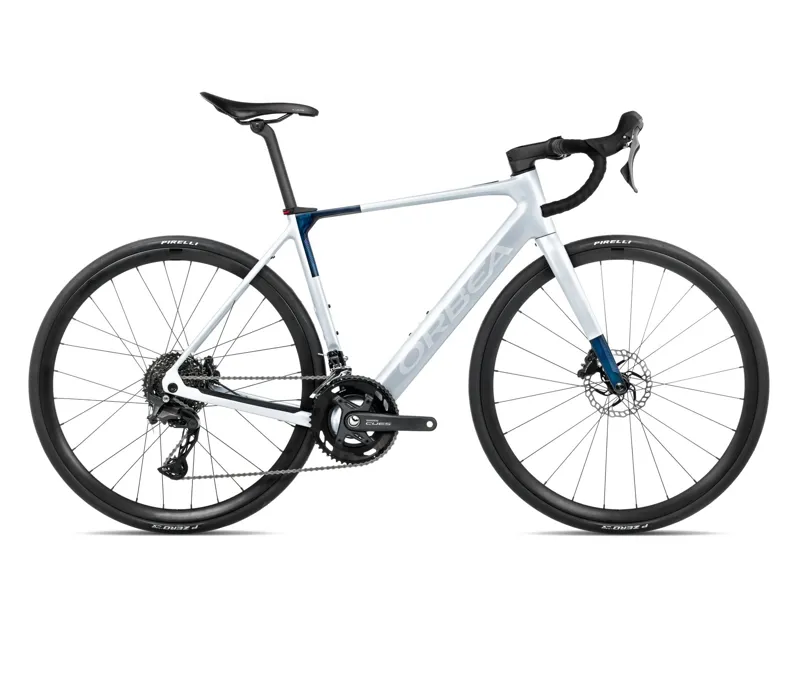 Orbea Gain M40 2026 Electric Road Bike - Halo Silver/Blue Carbon