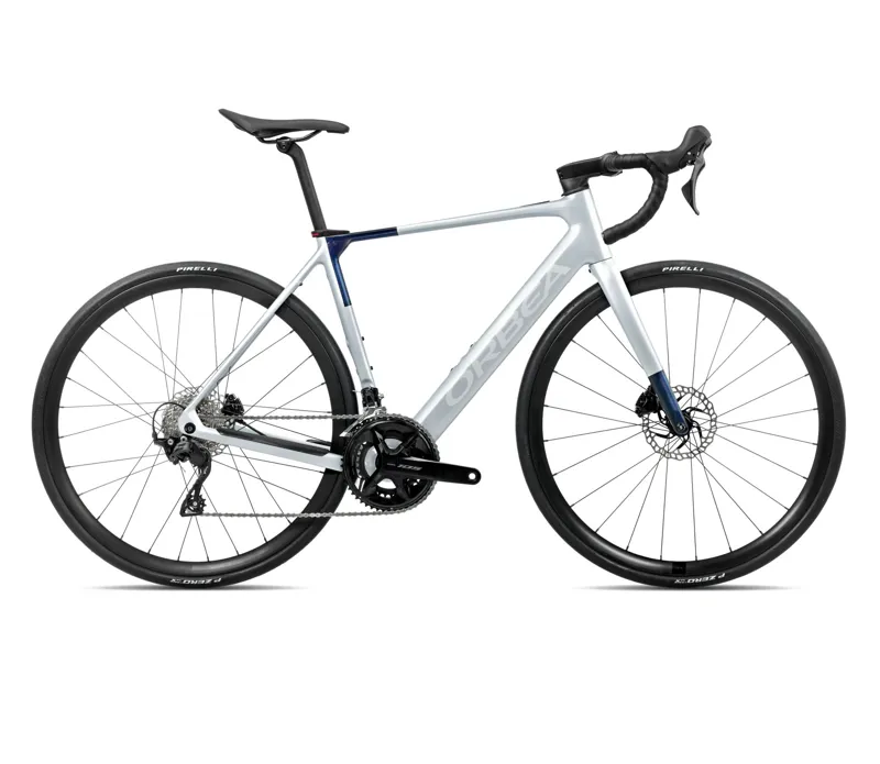 Orbea Gain M30 2026 Electric Road Bike - Halo Silver Matt/Blue Carbon
