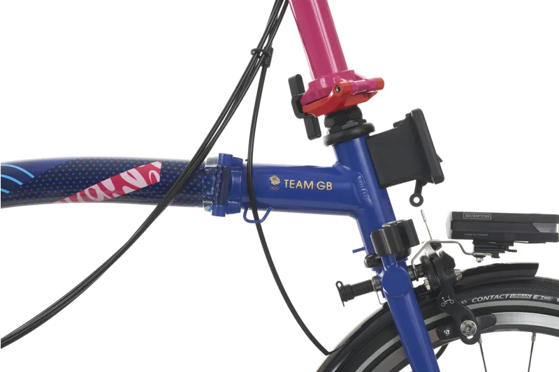 Brompton P Line Team GB Edition 2024 Folding Bike - Piccadilly Blue-5