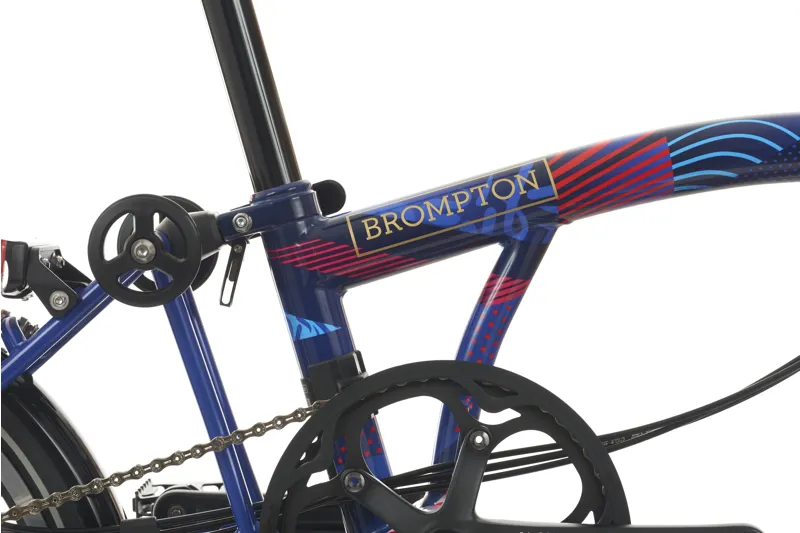 Brompton P Line Team GB Edition 2024 Folding Bike - Piccadilly Blue-6