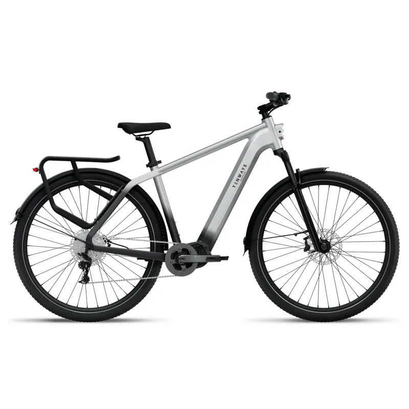 Tenways Ago X 2025 Electric Hybrid Bike - Starlight Silver