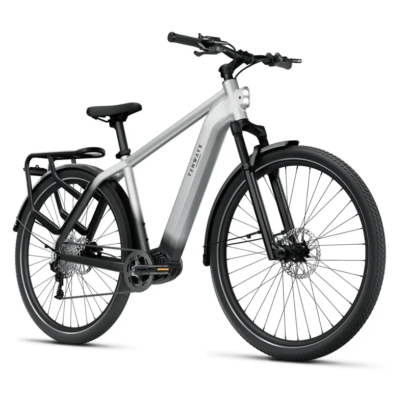 Tenways Ago X 2025 Electric Hybrid Bike - Starlight Silver-1