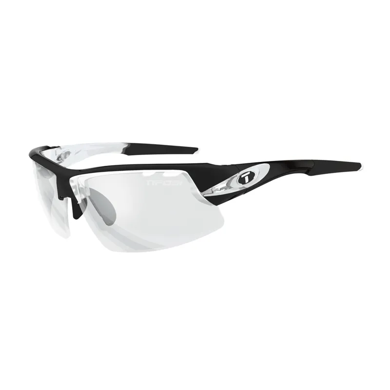 Tifosi Crit Crystal Black Fototec Light Night Lens Sunglasses BLACK