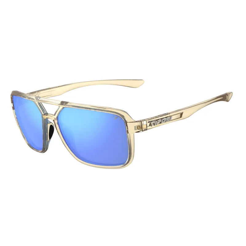 Tifosi Salto Single Lens Sunglasses - Golden Ray/Sky Blue Mirror