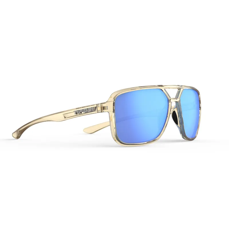 Tifosi Salto Single Lens Sunglasses - Golden Ray/Sky Blue Mirror-4