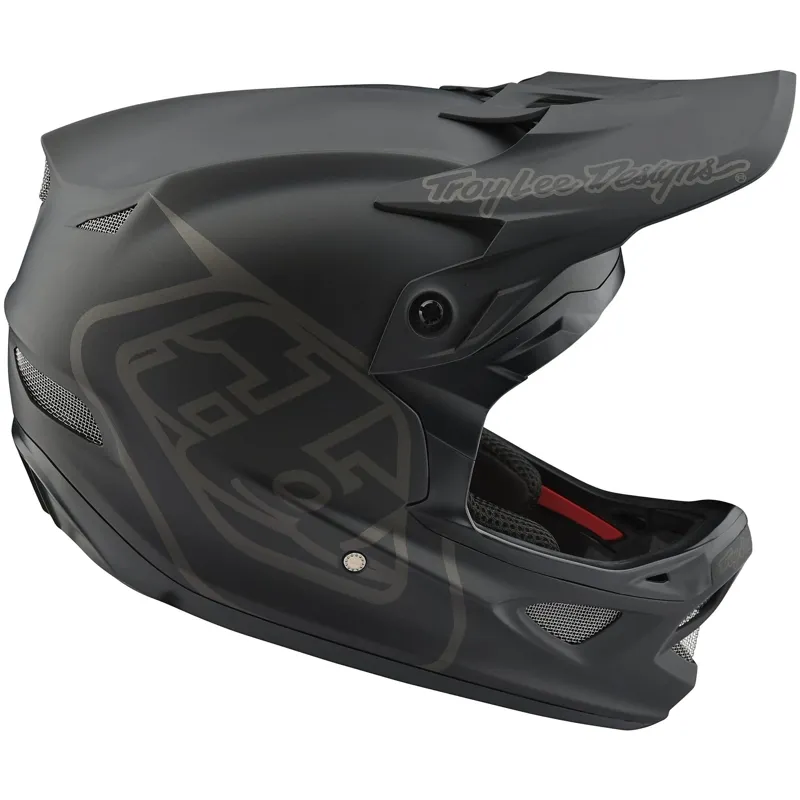 Troy Lee Designs D3 Fiberlite MIPS Full Face Helmet - Mono Black-5