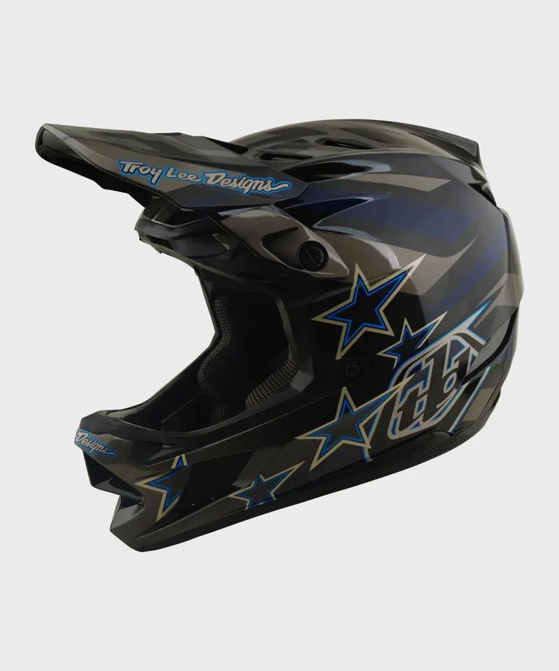 Troy Lee D4 Composite Mips Full Face MTB Helmet - Burst Grey