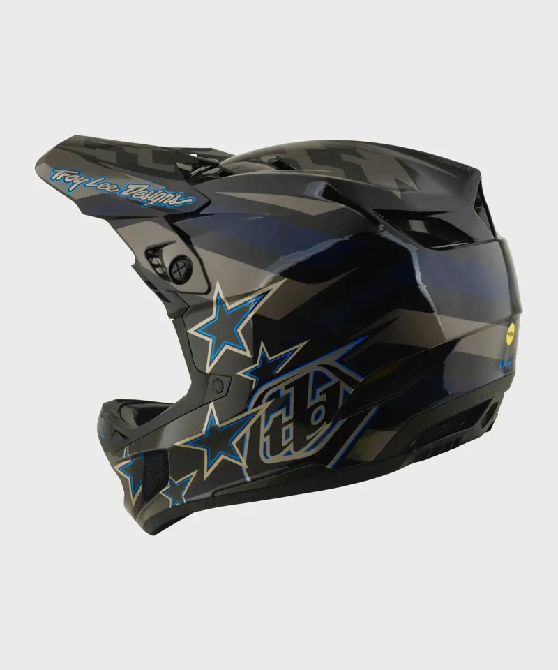 Troy Lee D4 Composite Mips Full Face MTB Helmet - Burst Grey-1