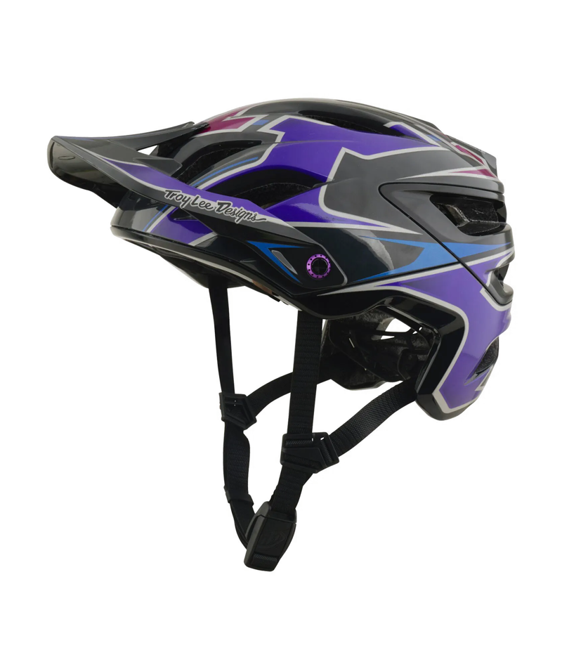 Troy Lee Designs A3 MIPS MTB Helmet - Mask Black / Purple