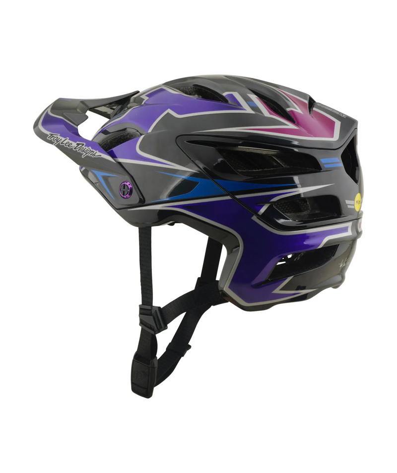 Troy Lee Designs A3 MIPS MTB Helmet - Mask Black / Purple-1