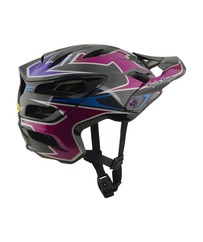 Troy Lee Designs A3 MIPS MTB Helmet - Mask Black / Purple-4