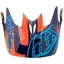 Troy Lee D3 Helmet Replacement Visor - Starburst Orange
