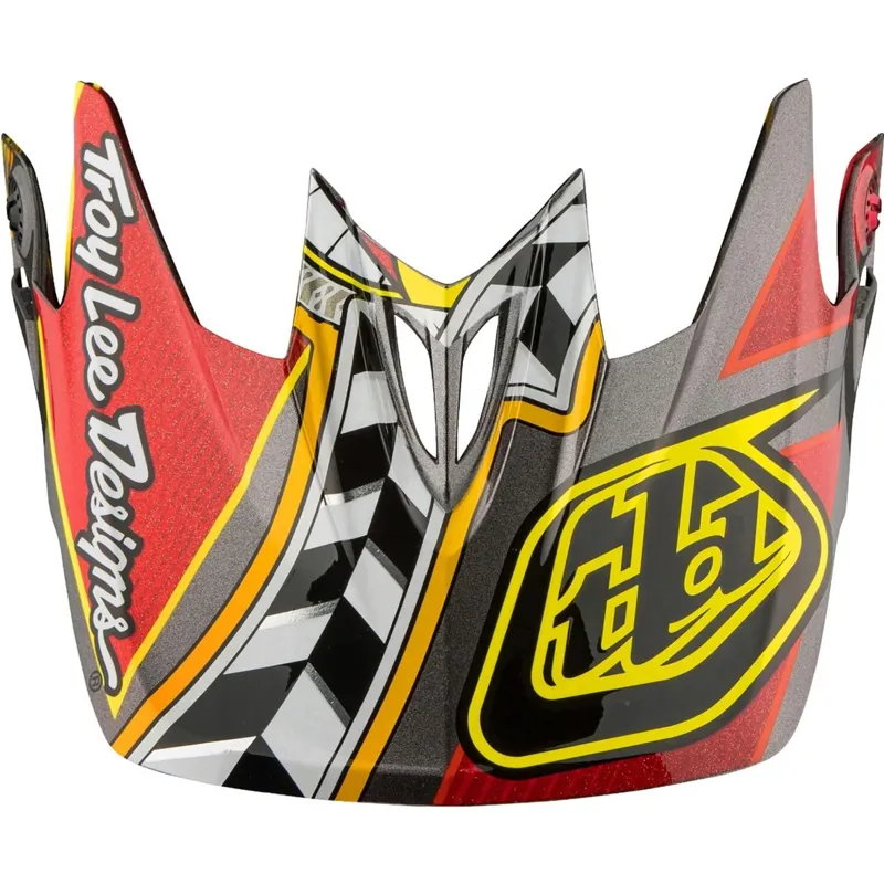 Troy Lee D3 Helmet Replacement Visor - Longshot Red