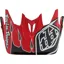 Troy Lee D3 Helmet Replacement Visor - Corona Red/White