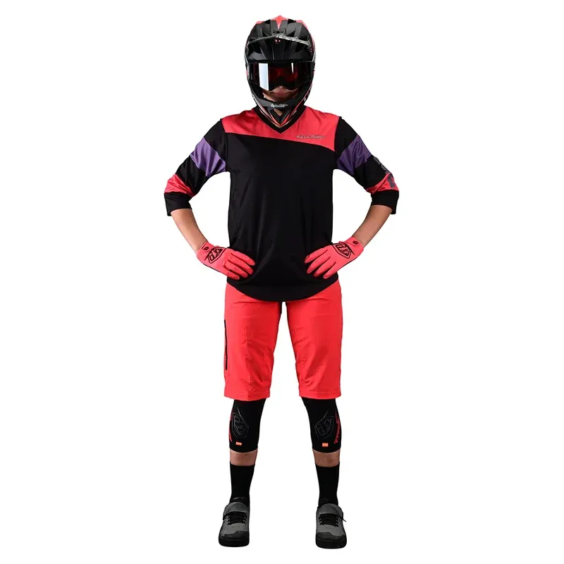 Troy Lee Mischief Women's Baggy Shorts Shell Only - Solid Firecracker-2