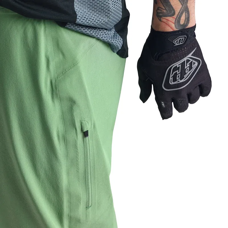 Troy Lee Designs Drift Men's Baggy Shorts Shell Only - Solid Glass Green-5