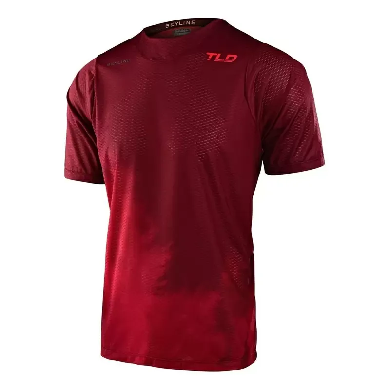 Troy Lee Skyline Air Men's Short Sleeve Jersey - Fades Wine