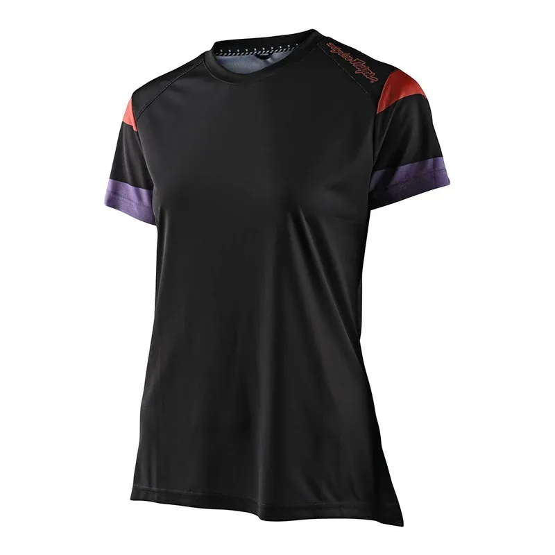 Troy Lee Lilium Women/s Short Sleeve Jersey - Rugby Black