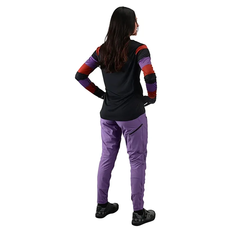 Troy Lee Lilium Women's Long Sleeve Jersey - Rugby Black-4