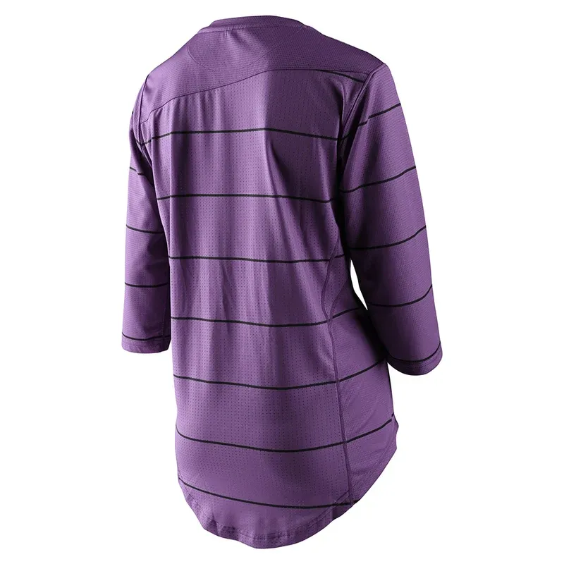 Troy Lee Mischief Women's 3/4 Sleeve Jersey - Pinstripe Orchid-1