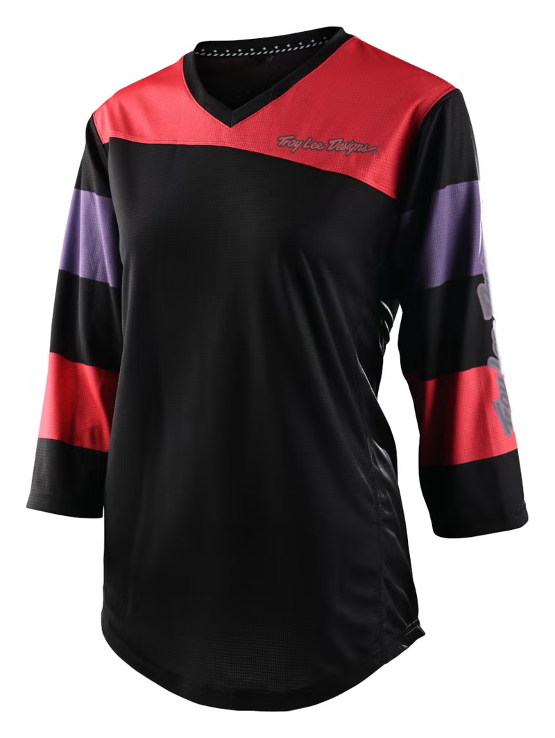 Troy Lee Mischief Women's 3/4 Sleeve Jersey - Rugby Firecracker