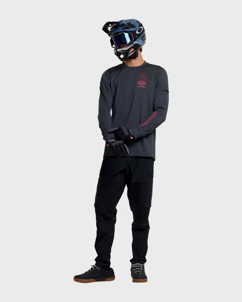 Troy Lee Ruckus Ride Ember Men's Long Sleeve Tee - Ember Carbon-2