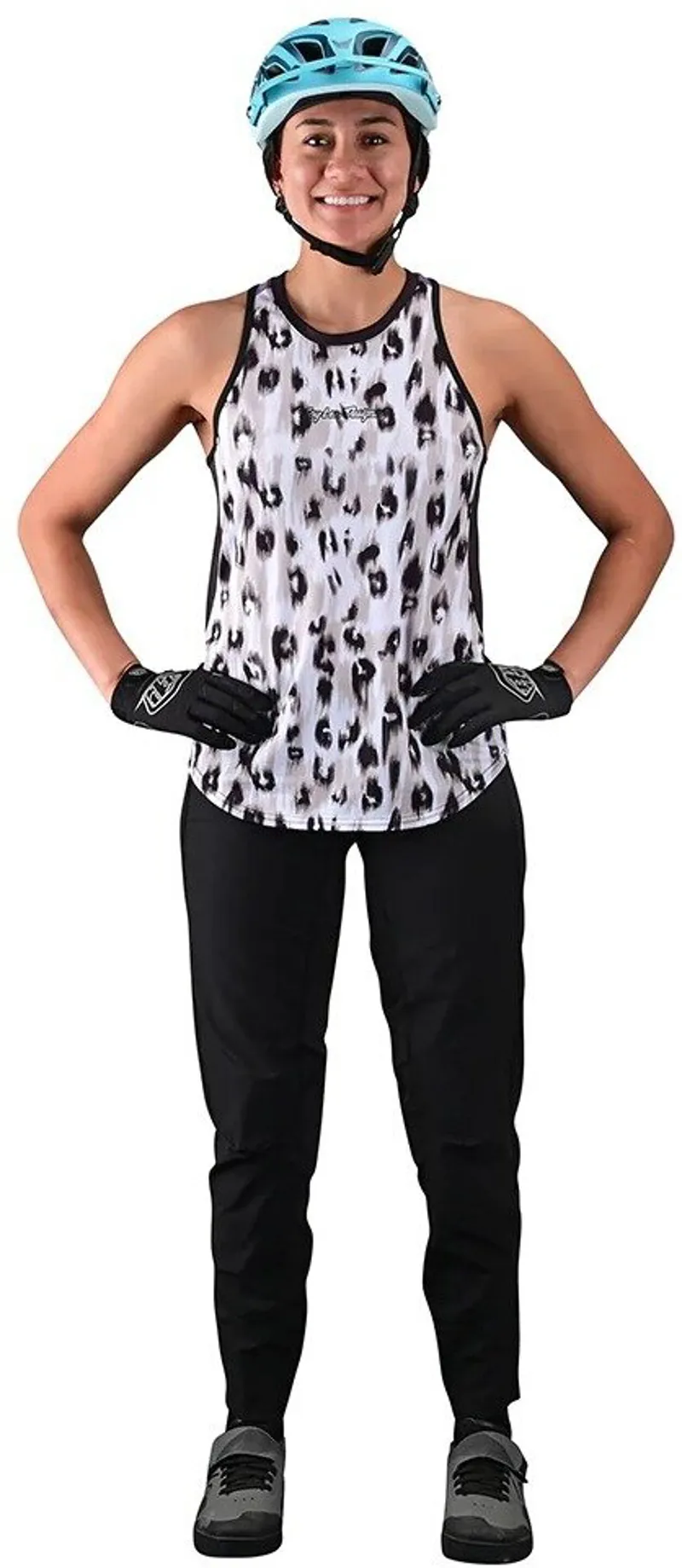 Troy Lee Luxe Women's Tank - Wild Cat White-2