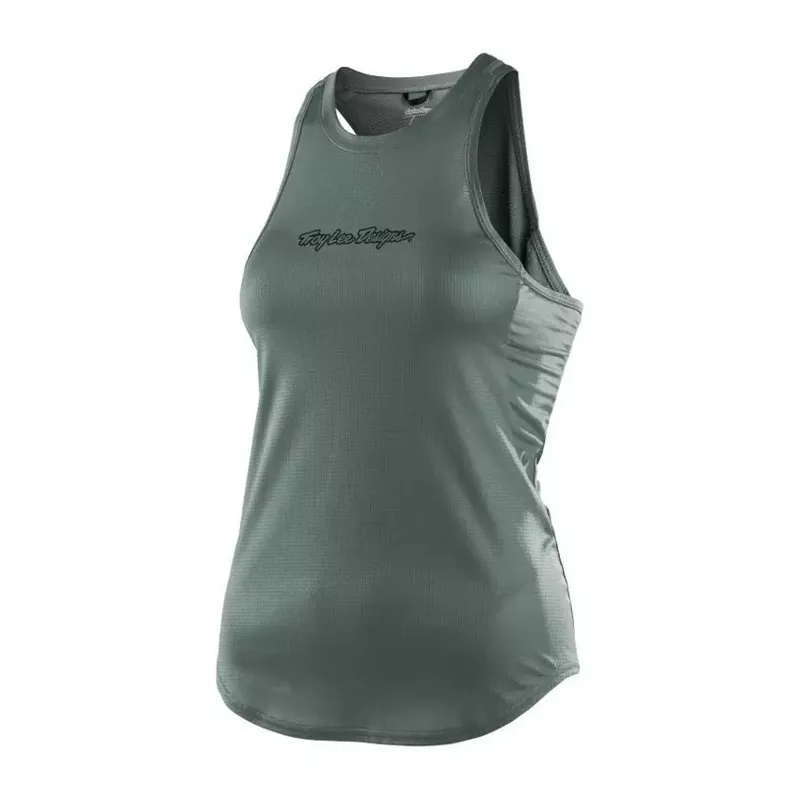 Troy Lee Luxe Women's Tank - Solid Steel Green