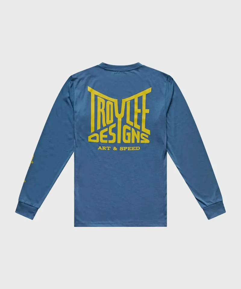 Troy Lee Skyline Ride Handlebar Men's Long Sleeve Tee - TLD Slate-1