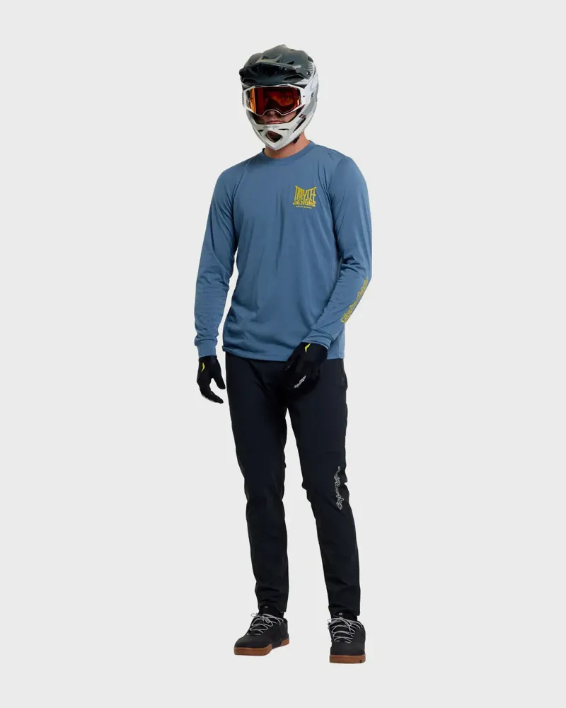 Troy Lee Skyline Ride Handlebar Men's Long Sleeve Tee - TLD Slate-2