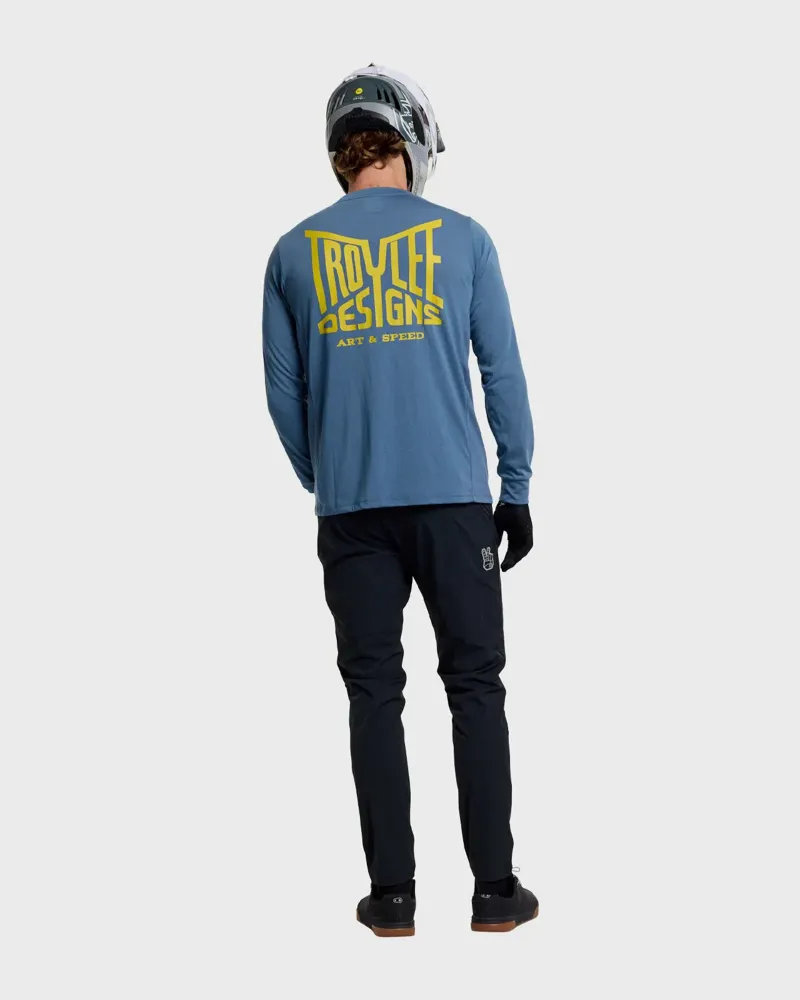 Troy Lee Skyline Ride Handlebar Men's Long Sleeve Tee - TLD Slate-4