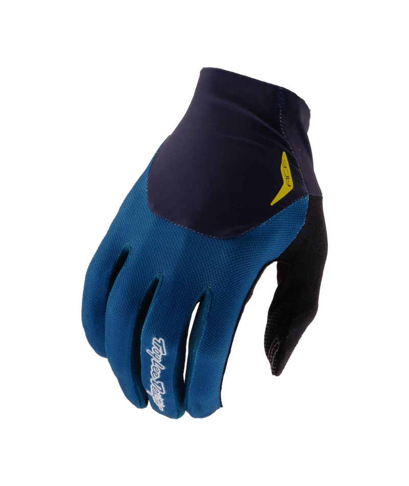 Troy Lee Designs Ace Long Finger Gloves - Solid Blue
