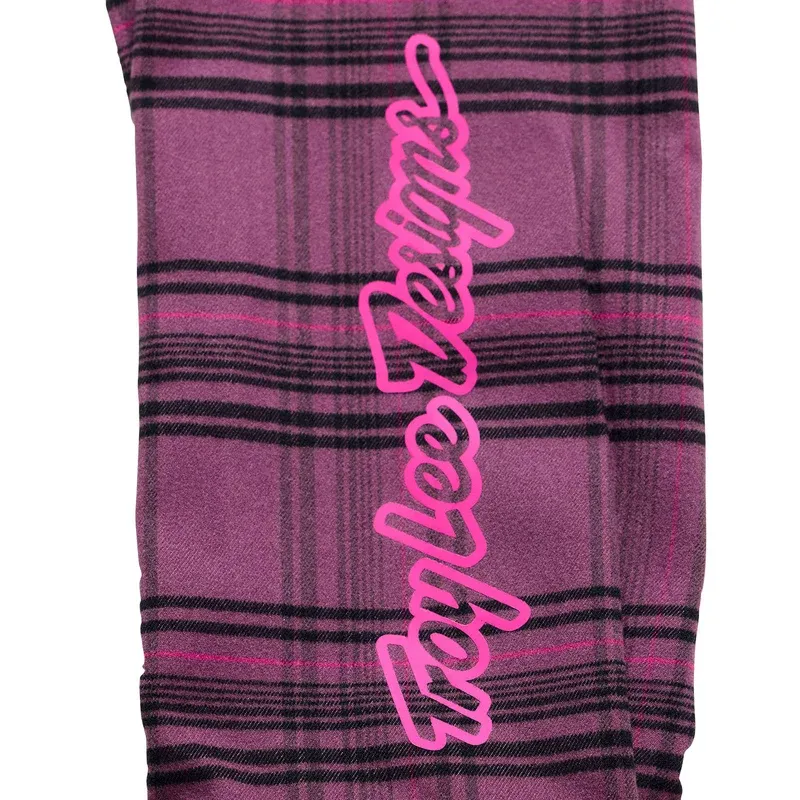 Troy Lee Grind Men's Flannel - YD Plaid Deep Purple-3