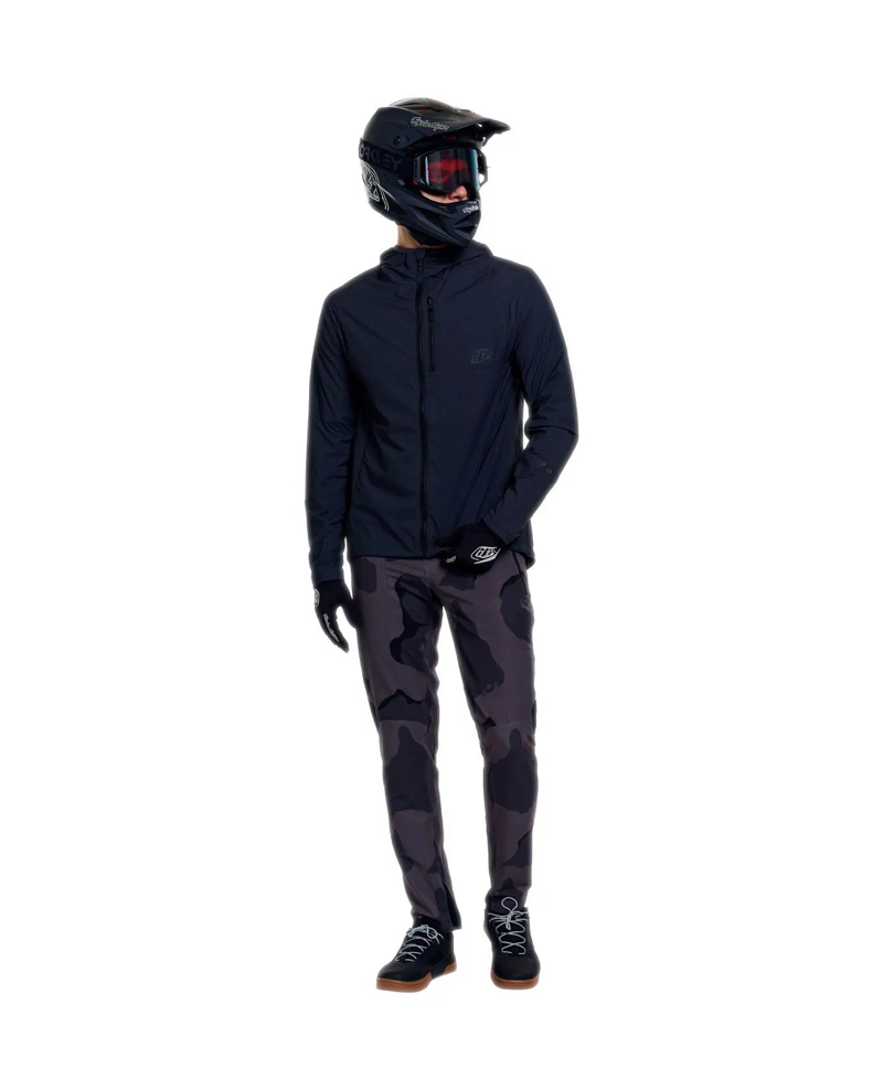 Troy Lee Designs Drift Windbreaker Men's Jacket - Mono Carbon-2
