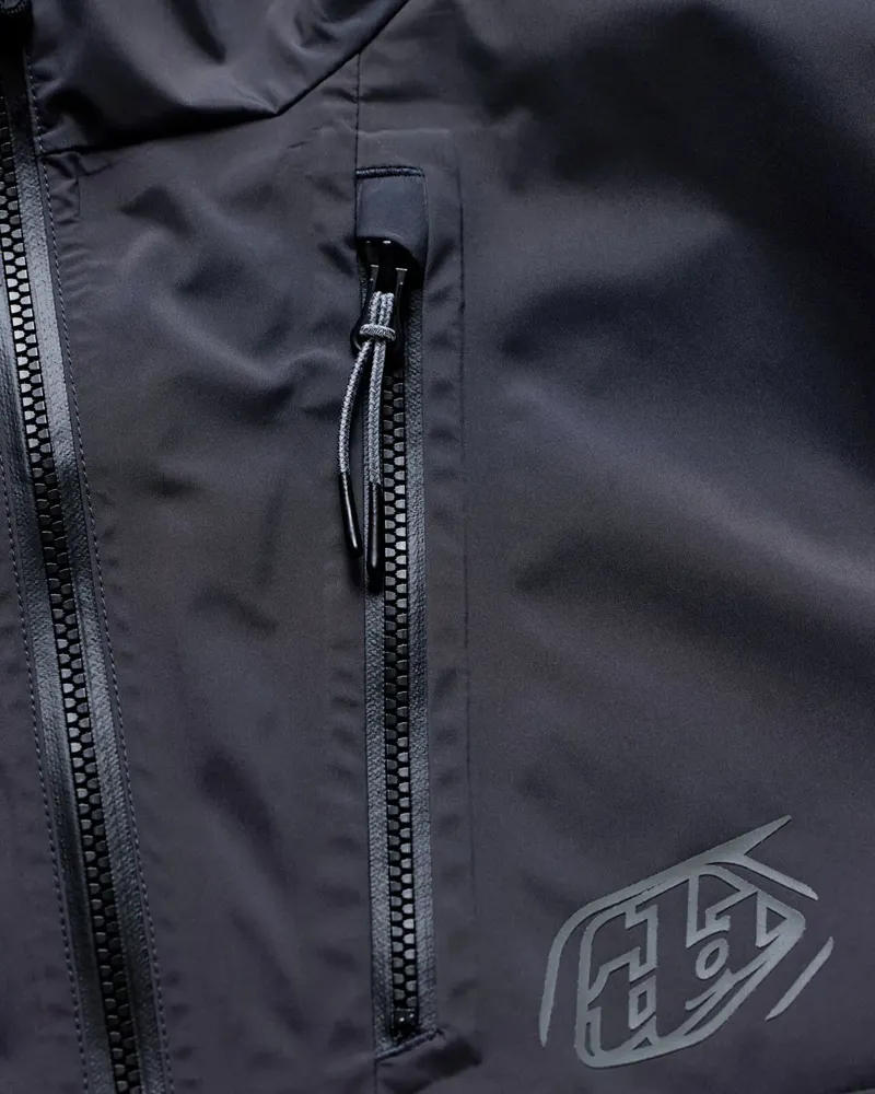 Troy Lee Designs Resist Waterproof Men's Jacket - Mono Carbon-5