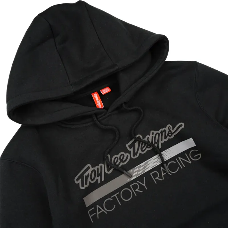 Troy Lee Designs Factory Racing Men's Pullover Hoodie - Black/Reflective-2