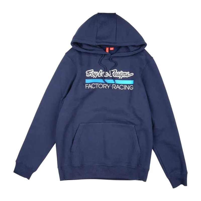 Troy Lee Designs Factory Racing Men's Pullover Hoodie - Navy/Blue