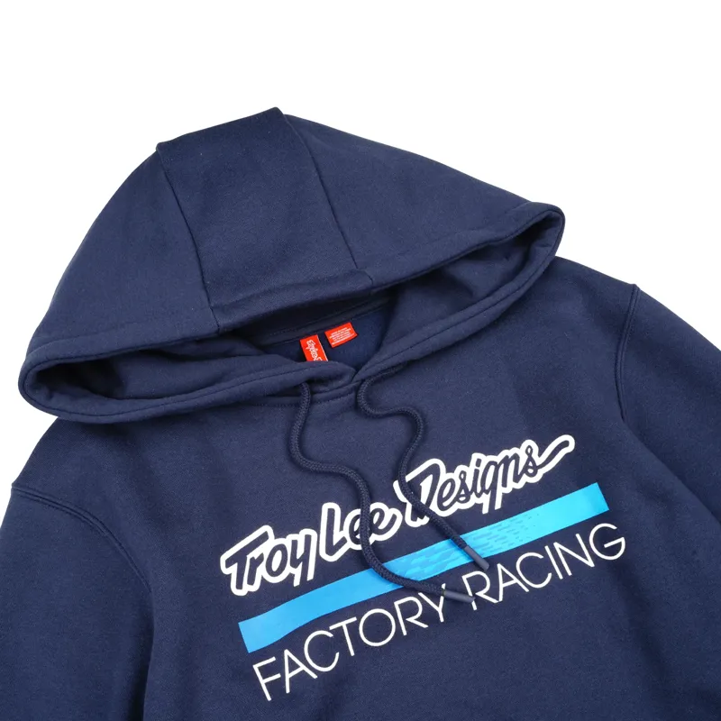 Troy Lee Designs Factory Racing Men's Pullover Hoodie - Navy/Blue-2