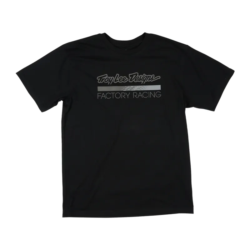 Troy Lee Designs Factory Racing Men's Short Sleeve T-Shirt - Black/Reflective