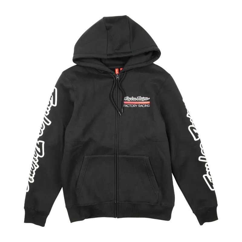 Troy Lee Designs Factory Racing Men's Zip-Up Hoodie - Black/Red