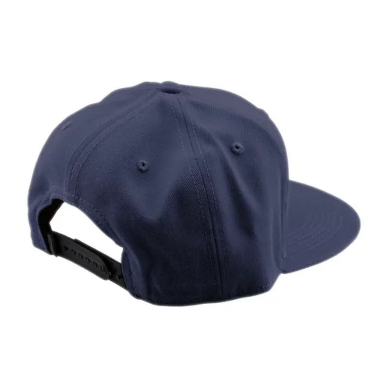 Troy Lee Designs Signature Flat Bill Snapback Cap - Indigo-1