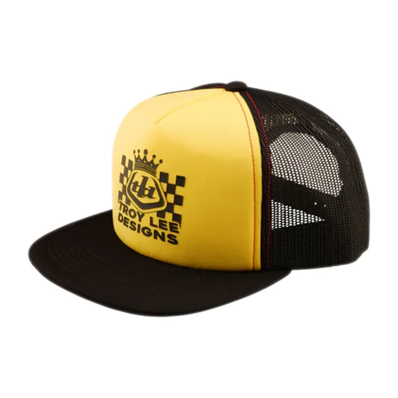 Troy Lee Designs Trucker Snapback Cap - Friday Night Black/Gold