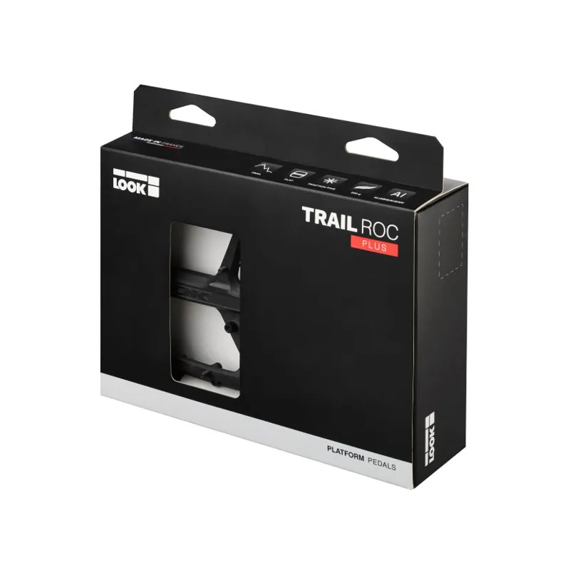 Look Trail Roc+ Flat MTB Pedals - Black-2