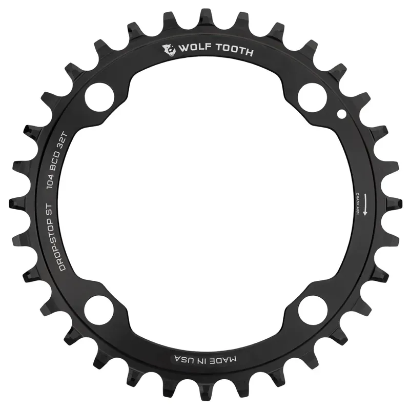 Wolf Tooth Elliptical 104 BCD Chainring - Shimano 12Spd HG Drop Stop ST